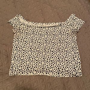 Pascun Off the Shoulder Crop Size Large